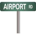 Custom Street Sign 9" - u-channel or round post cap